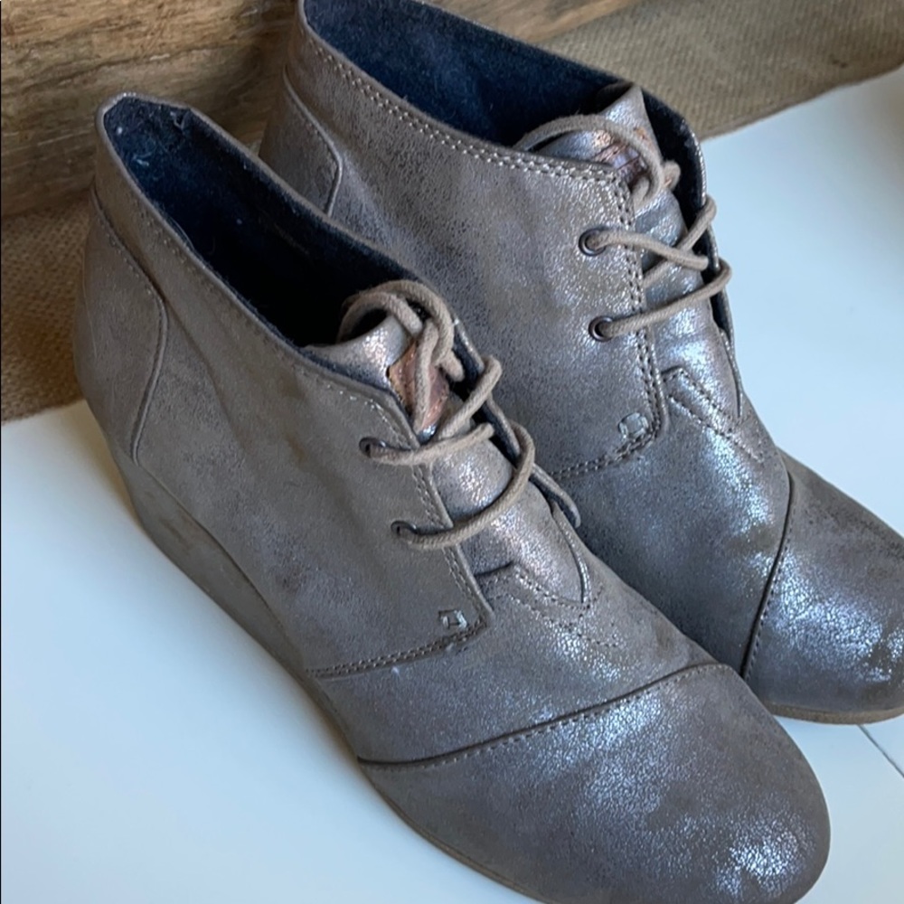 TOMS Desert Wedge Grey